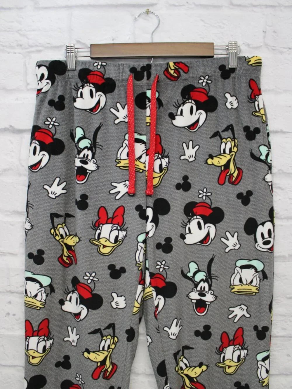 Disney Medium Mickey Mouse and Friends Gray Pull On Loungewear Pajama Pants
